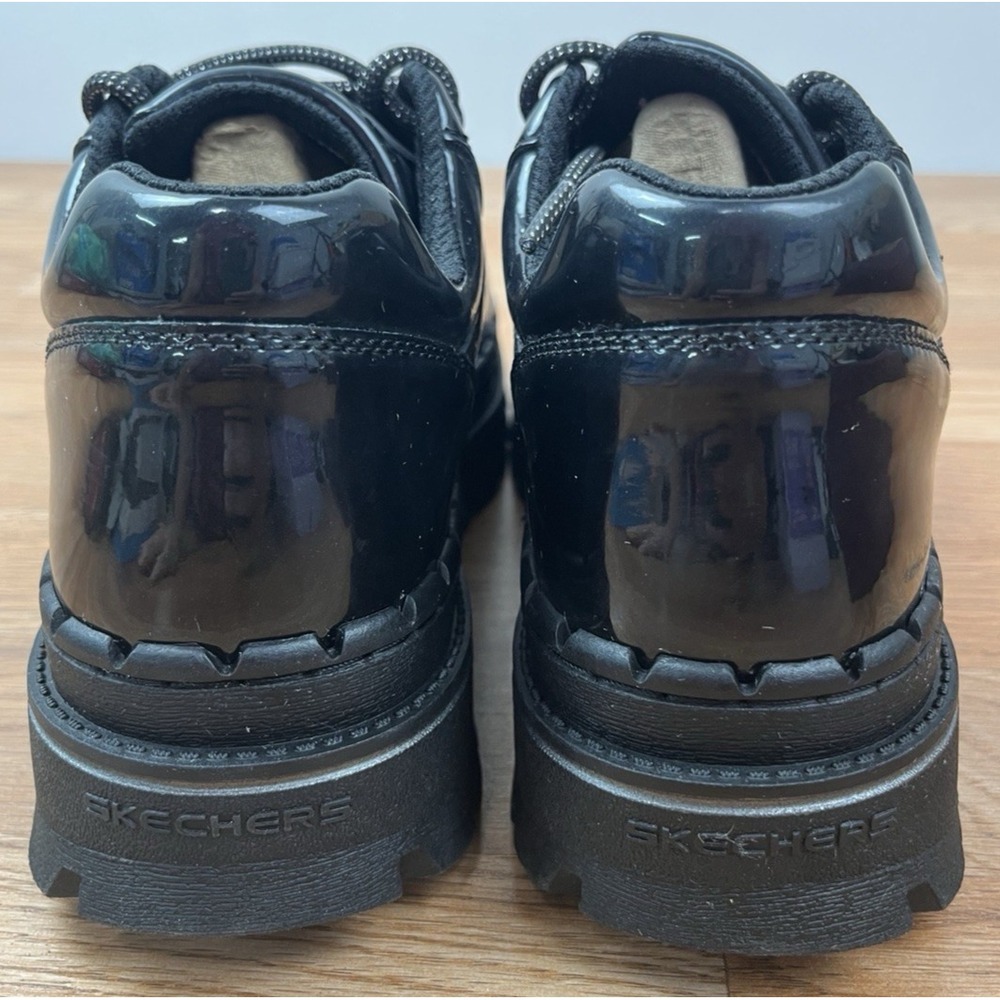 Skechers Jammers Cool Block Shoes Black Faux Patent Leather Women's Size 10 NEW - Picture 10 of 13